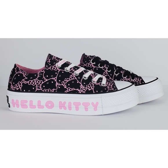 New converse hello kitty print platform low shoes - Picture 5 of 15